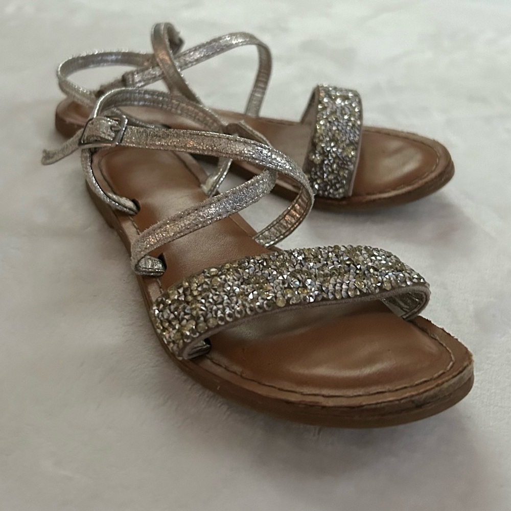 Glitter sandals, size 13